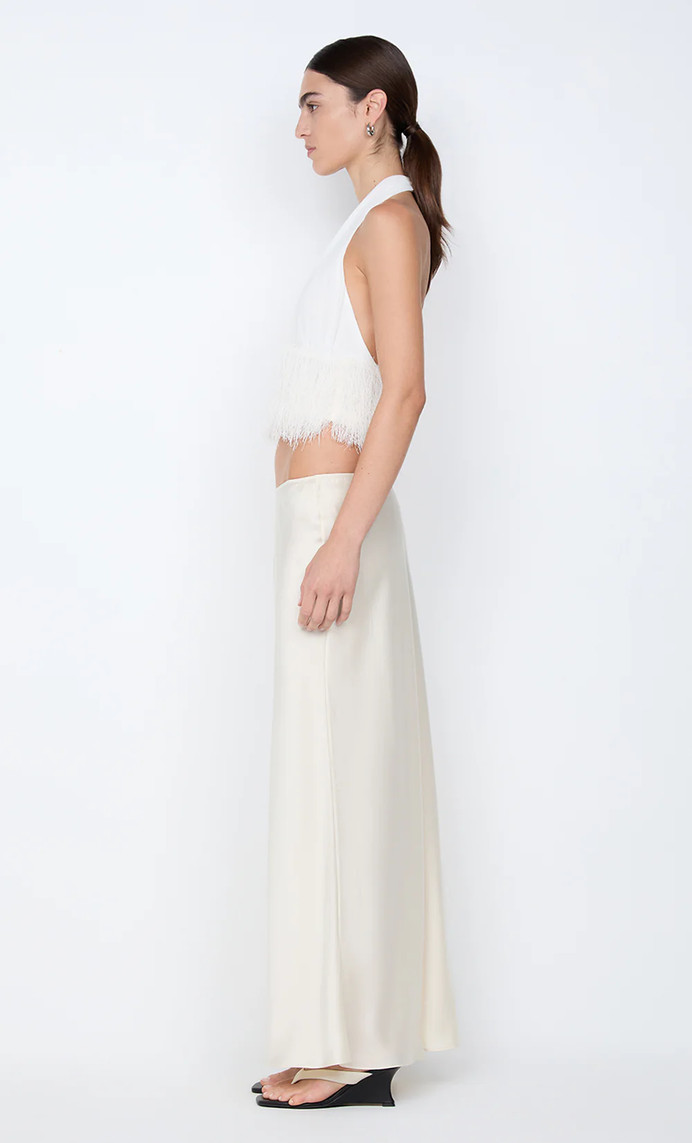 FINLEY HALTER TOP - WHITE - Image 6