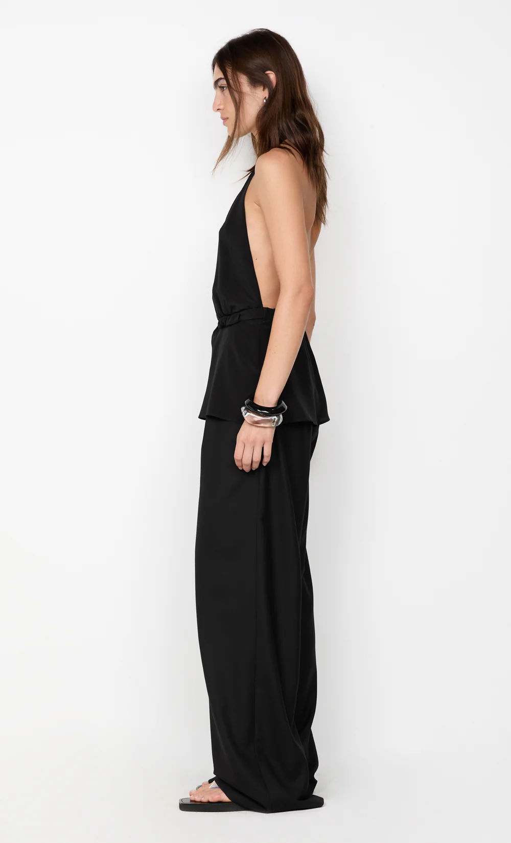 LORA HALTER TOP - BLACK - Image 4