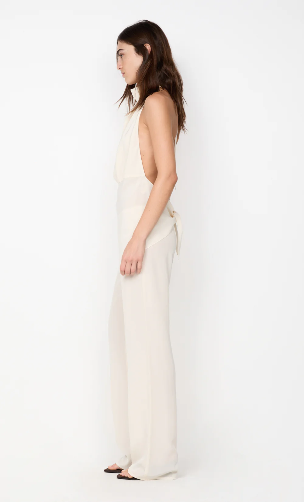 LUCIE HALTER TOP - IVORY - Image 4