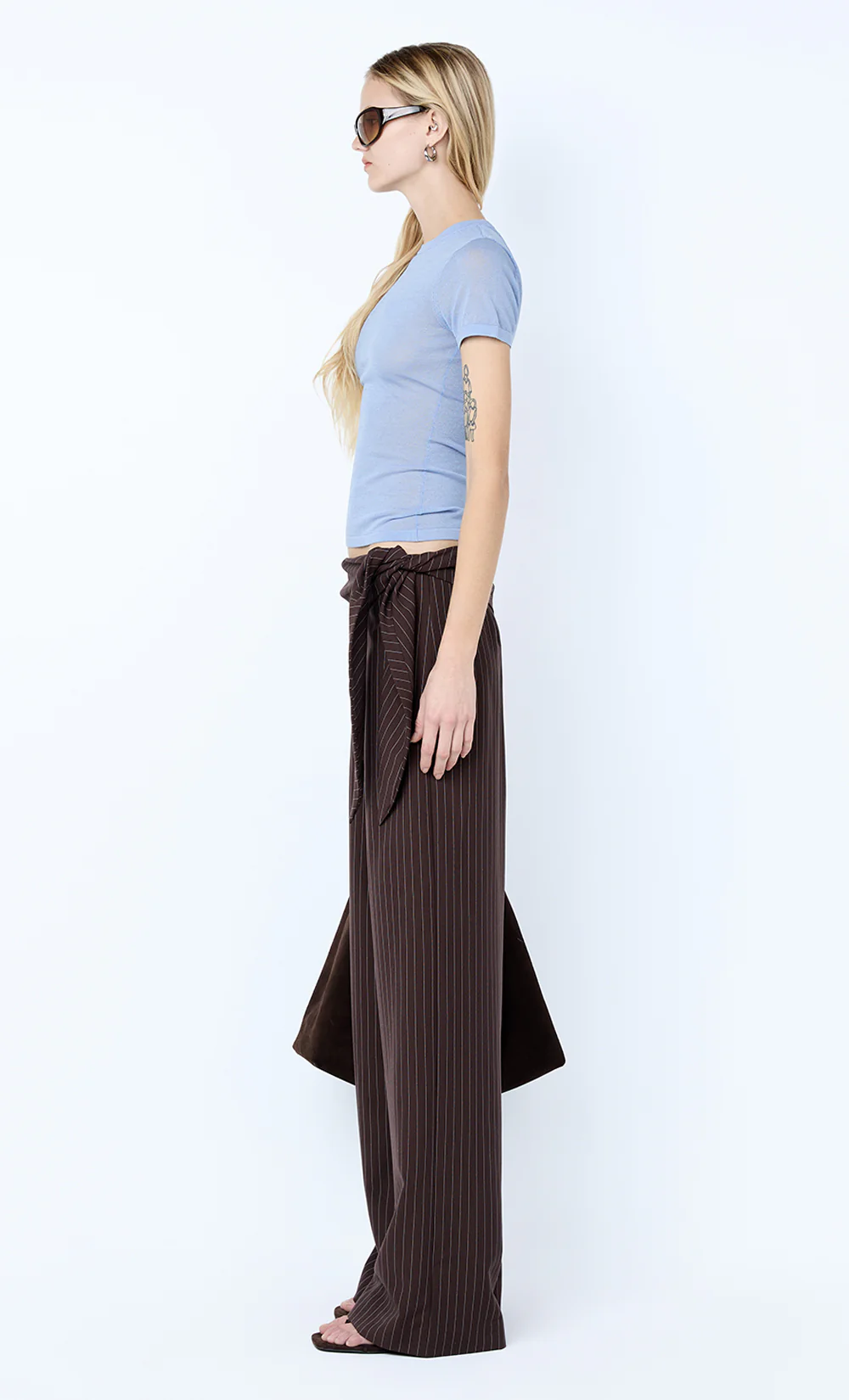 MELROSE BABY TEE - CHAMBRAY BLUE - Image 3